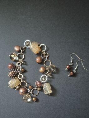 #13. Brown Beaded Bracelet Set